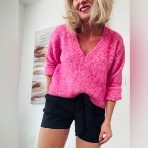ZARA Oversized Barbie Pink Sweater